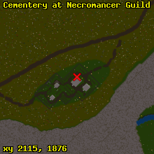 Cementery at Necromancer Guild