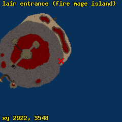 lair entrance (fire mage island)