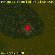 Pyramide occupied by Lizardman