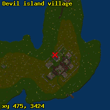 Devil island village