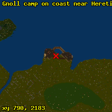 Gnoll camp on coast near Heretic G