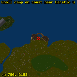 Gnoll camp on coast near Heretic G